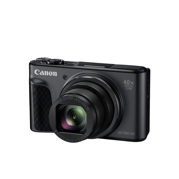Canon powershot sx730 negro cámara de fotos digital compacta 20.3mp fhd zoom óptico estabilizador inteligente wifi bluetooth nfc