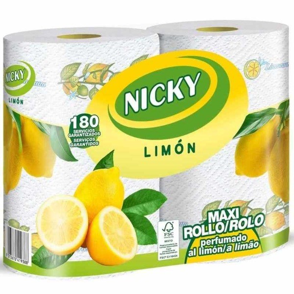 Nicky papel de cocina Limón 2 unidades