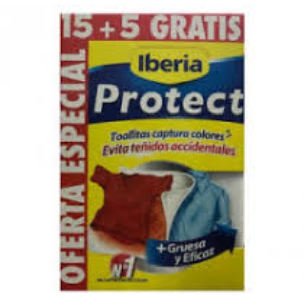 Iberia Protect Toallitas Captura colores 15+5 u Gratis