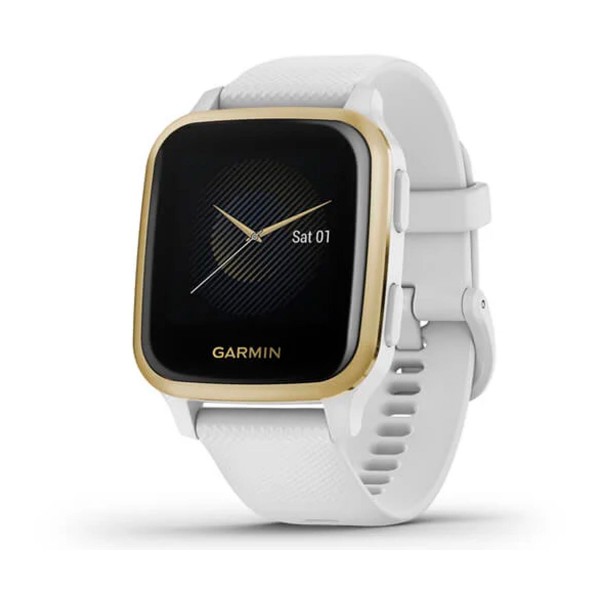 Garmin venu sq blanco/dorado smartwatch multideporte gps integrado frecuencia actividad sueño