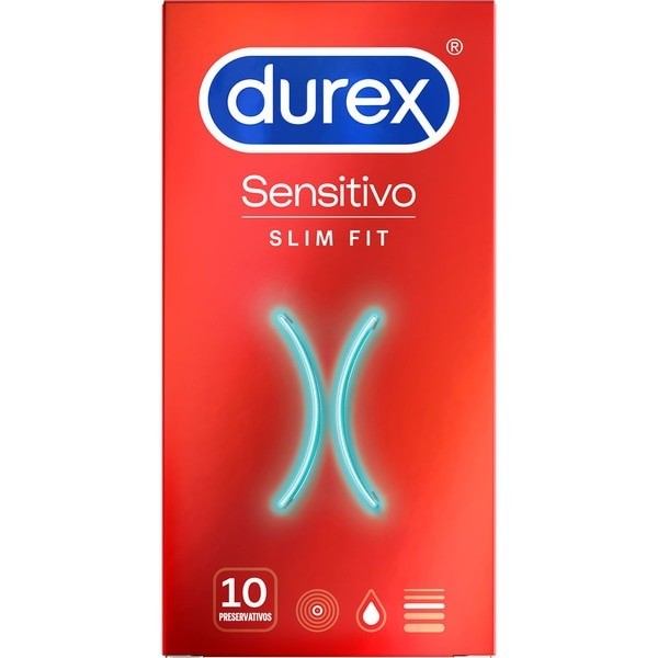 Durex Preservativos Sensitivo Slim Fit 10 Uds