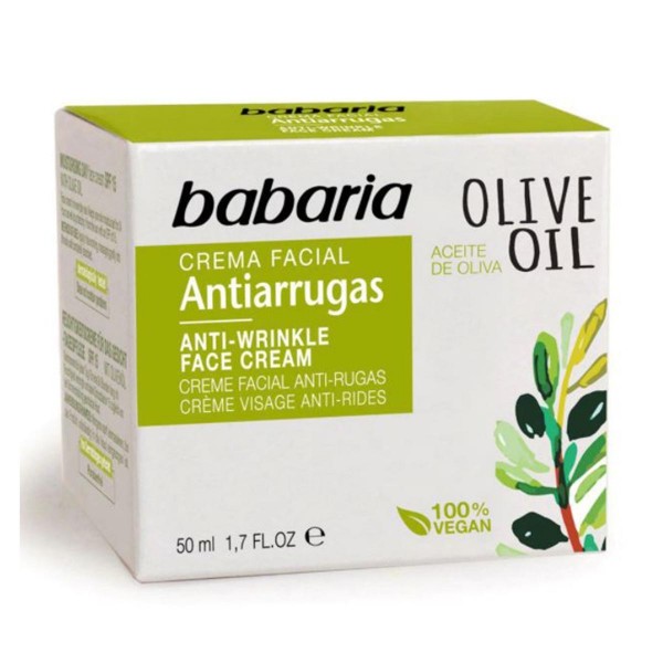 Babaria olive oil crema facial anti-arrugas noche 50ml