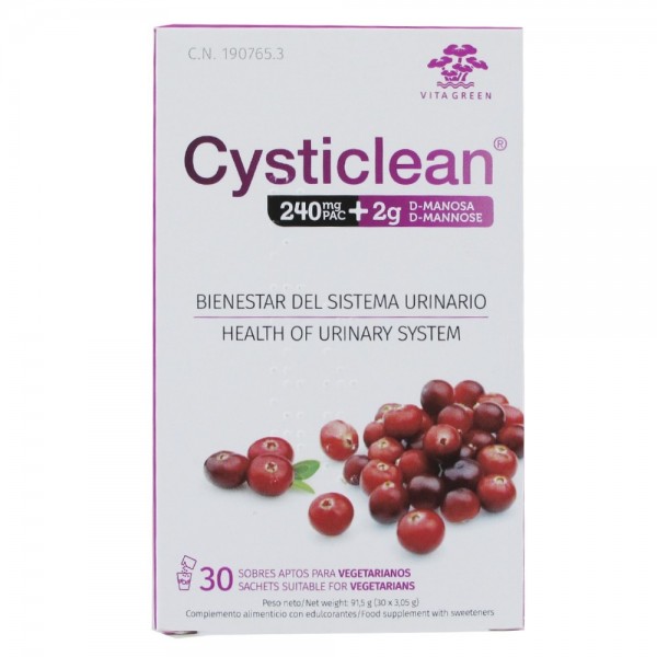 Cysticlean 240 Mg D-manosa 30 Sobres