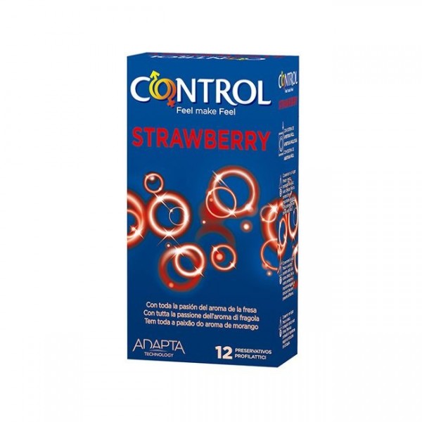 Control Preservativos Strawberry 12 Uds