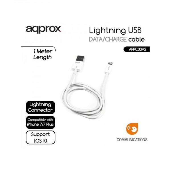 Approx appc03v2 cable de datos/carga lightning/usb Approx appc03v2 cable de datos/carga lightning/usb