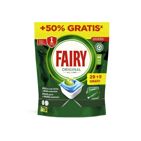 Fairy lavavajillas todo en 1 original 29+15 Taps Fairy lavavajillas todo en 1 original 29+15 Taps