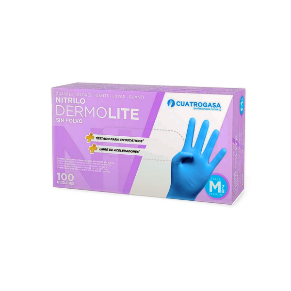 Cuatrogasa guantes de nitrilo talla M