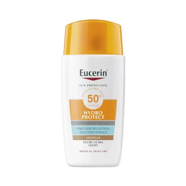 Eucerin Sun Hydro Protect Ultra-light Fluid Facial Spf50+ Tono Medio 50ml